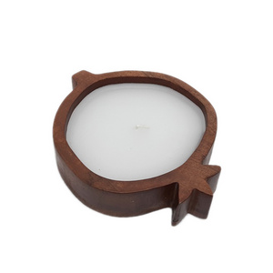 Wooden Candle Holder Wax Decorative Candle Jar For Home Decoration Home Fragrance In Bulk