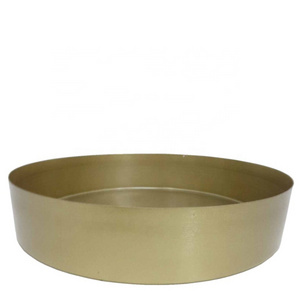 Round Iron Serving Bowl Brass Gold Colour Large Size Salad Bowl And Fruit Bowl For Dinnerware Handmade Customized