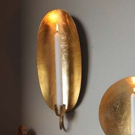 Cheap Oval Metal Wall Sconce Copper Vintage Wedding Party Wall Art Wall Accents Bulk Hand Made Mirrors Lamps