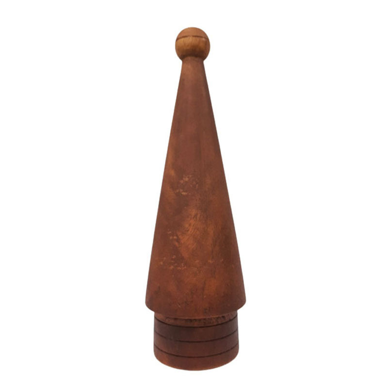 Mango Wood Decorative X Mas Tree Walnut Colour christmas tree topper For Christmas & Table Top Decoration In Bulk