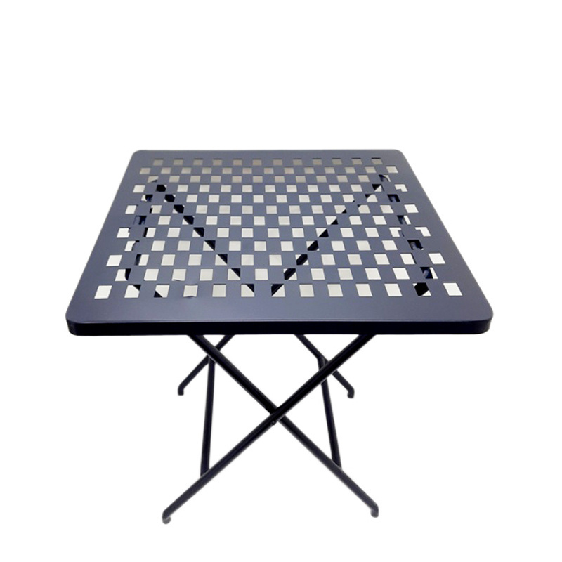 Modern Iron Centre Table Net Plate With 4 Legs Furniture Folding White Polish Finishing Customized Hand Made Furniture