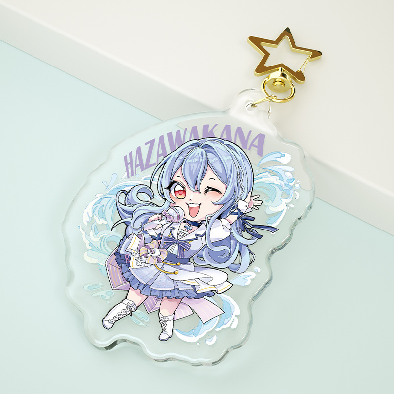 Paran 2023 Hot Selling Acrylic Pencil Keychain Diy Custom Acrylic Key Chain Clear Anime Acrylic Charms Kawaii Epoxy Keychain