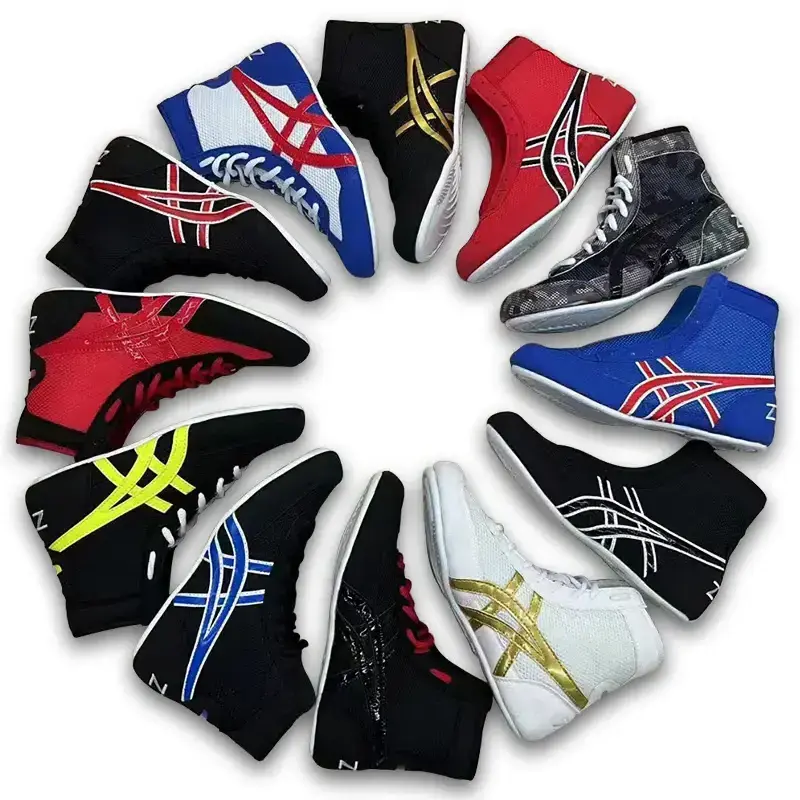 Parana Hot Selling Custom Logo Manufacturers Mens Boxing Shoes Weightlifting Wrestling Boots Light Weight Customized Colors