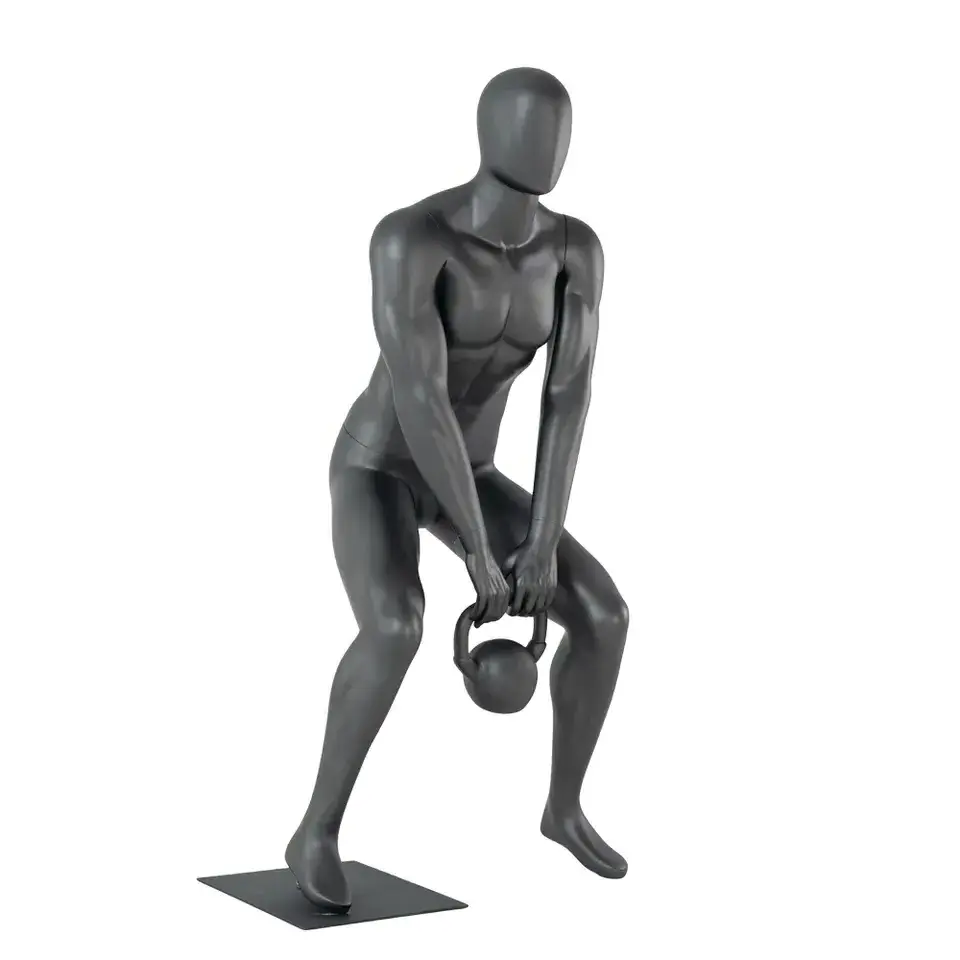 Fiberglass Sports full body mannequin male athletic big muscle fitness mannequin dummy