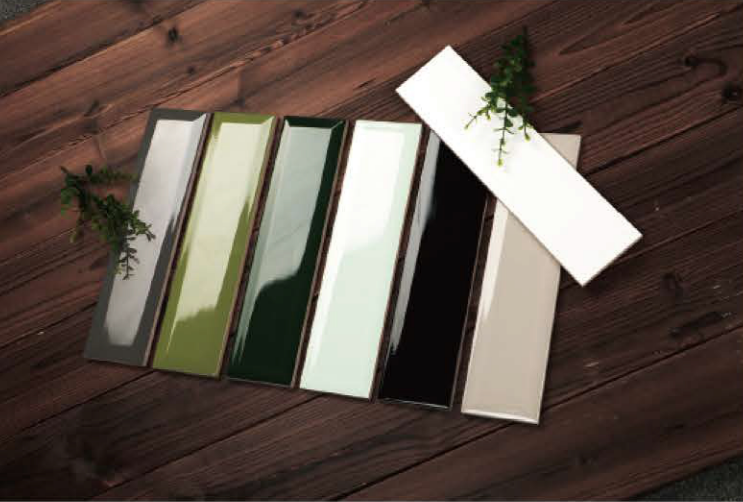 75x300 splashback Interior washroom glossy dark green ceramic subway tile rectangle glazed brick subway wall tiles