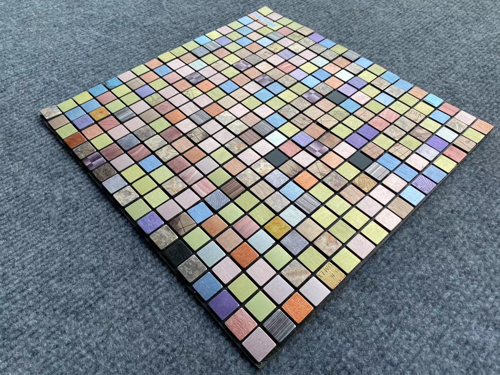 Foshan Parcos factory prices material tile self adhesive colorful peel and stick diamond mosaic tile for wall