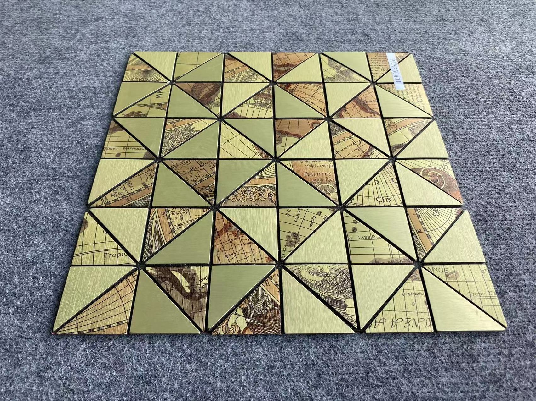 Foshan factory material tile in peel and stick mosaic tile for colorful peel and stick diamond self-adhesive mosaic