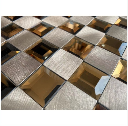 glossy glass mix color kitchen backsplash square shape patterns mosaic wall tile for kitchen backsplash hotel bathroom