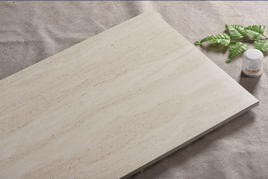 travertine slab Beige Cream White villa wall decoration size 600x1200mm travertine tiles outdoor wall