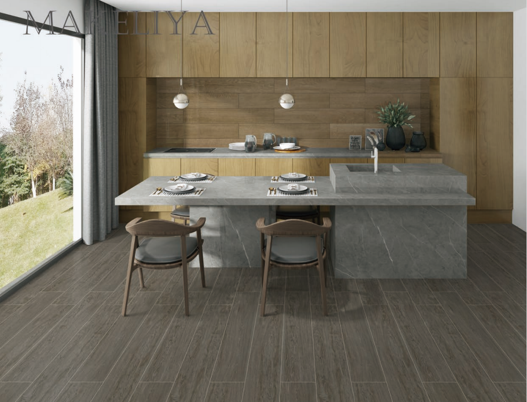 Flooring Glazed tiles ceramic home wooden look design building material 150x800mm wood effect porcelain tile