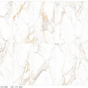 Foshan Hot Selling Porcelain Big Slab Marble Pattern Large Thin Tile Sintered Stone Sheet Wall Floor Decoration