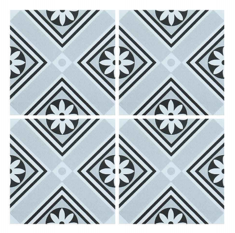 200x200 foshan Moroccan Design Flower Pattern Ceramic Decorative Tile for Wall and Floor