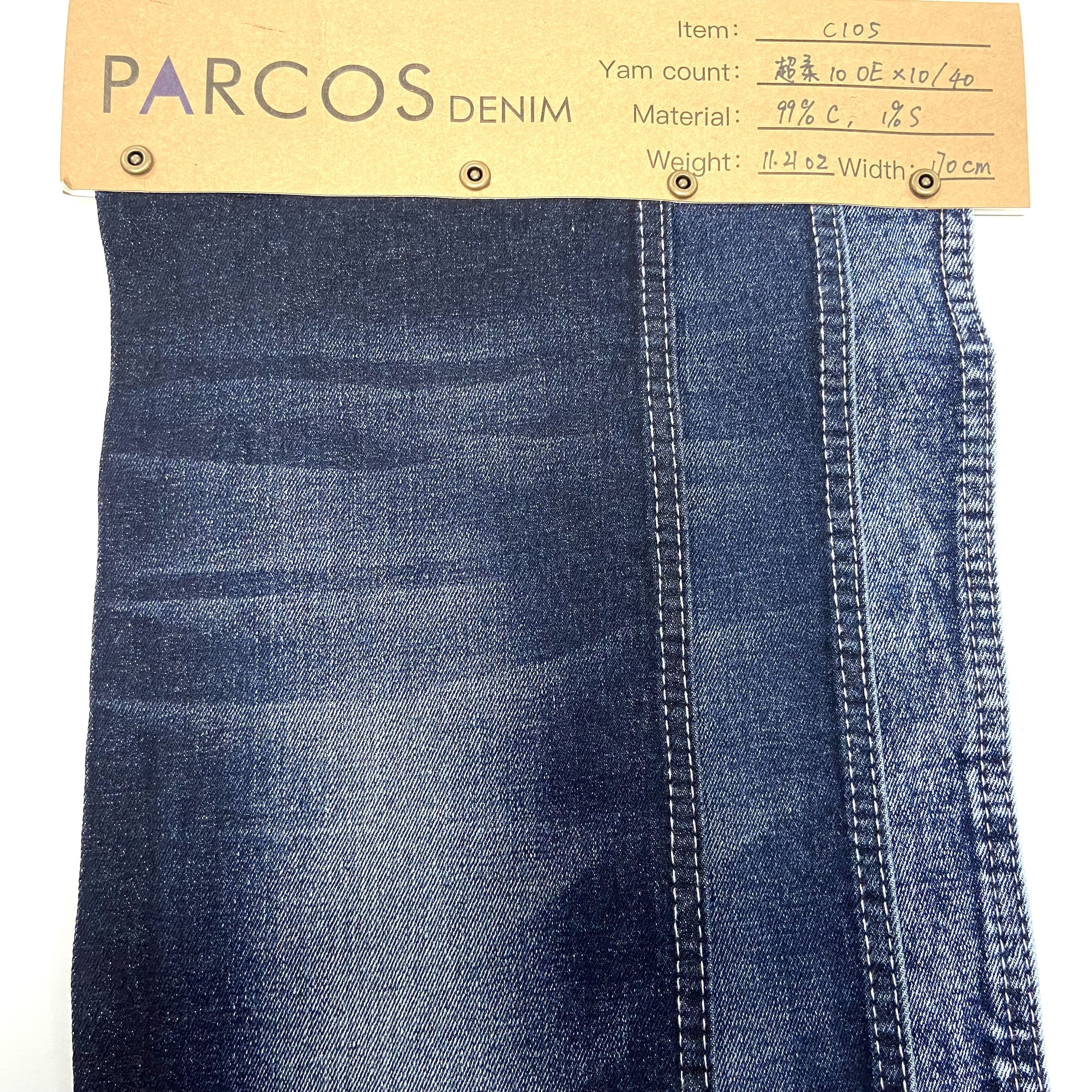 Jean Stock Lot Fabric Italian Denim Fabric High Quality