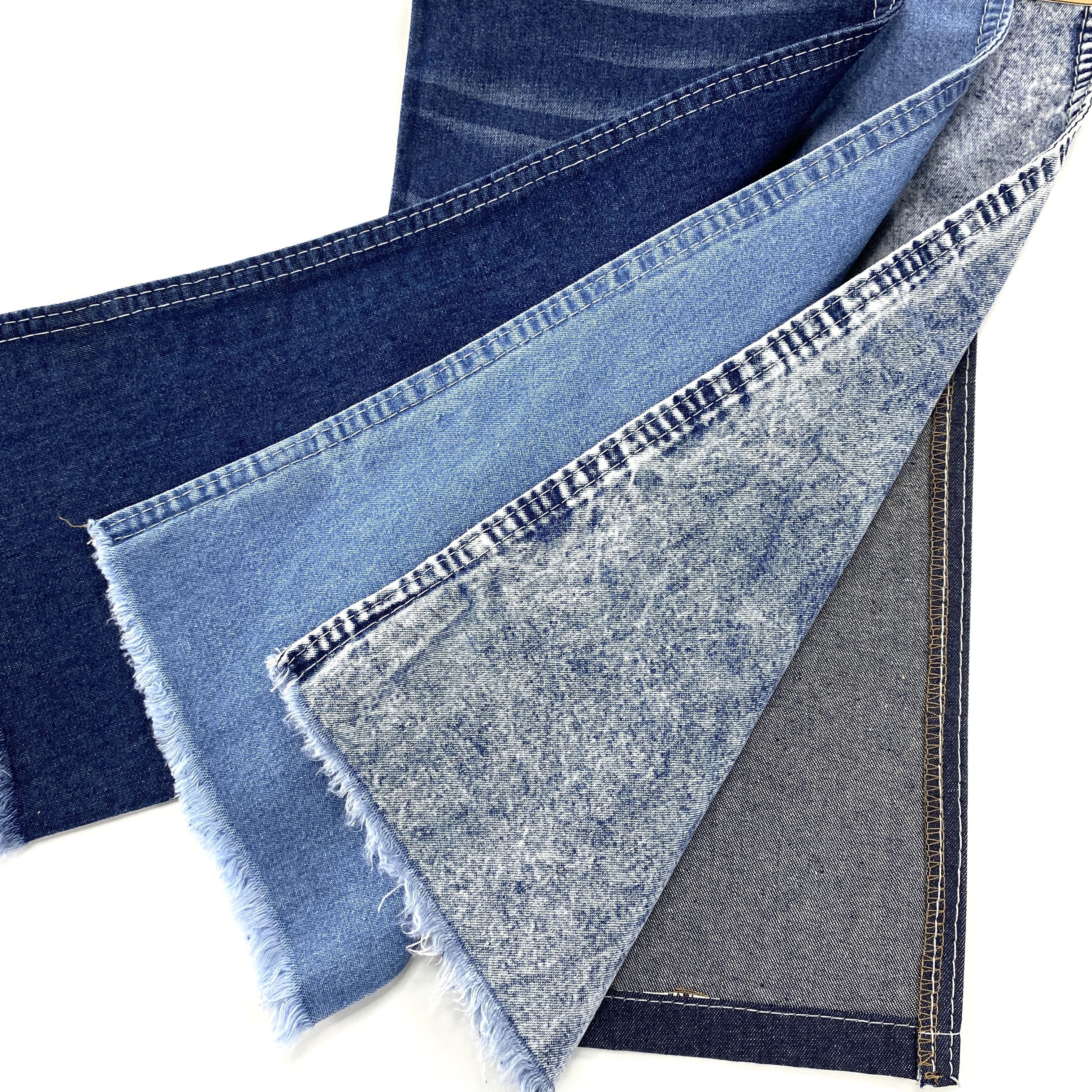 12OE*12OE   plain weave 100% cotton 8oz Bamboo denim Fabric For  Jeans