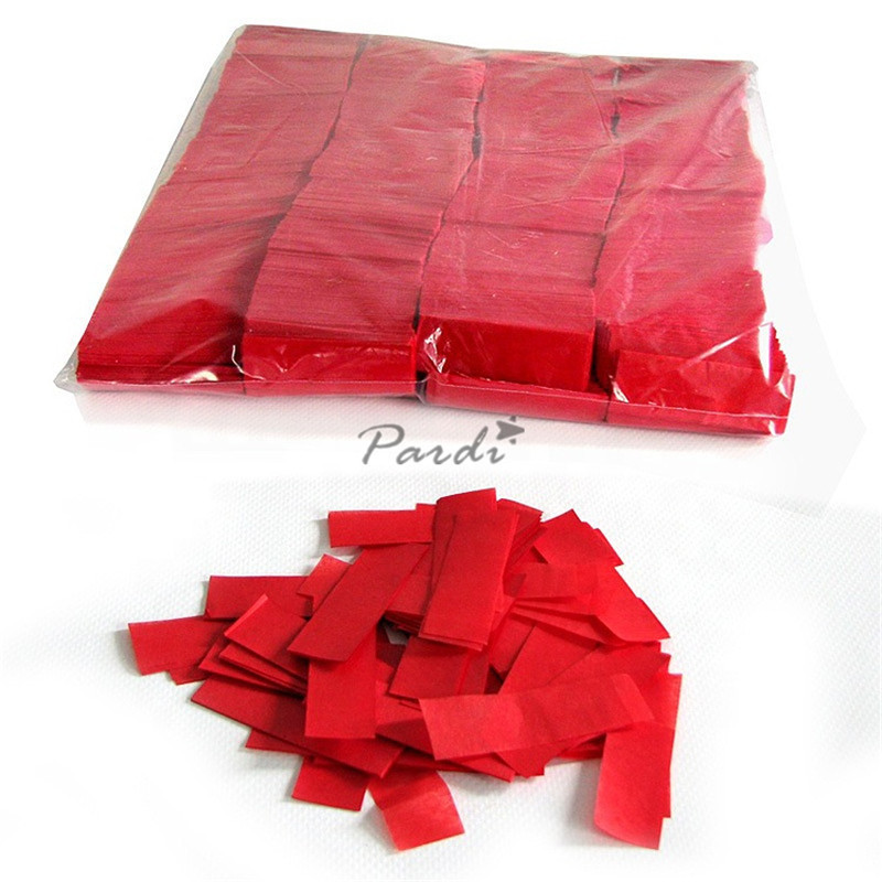 Wholesale 5*2cm tissue paper confetti metallic confetti paper PET, PVC in bulk for confetti machines