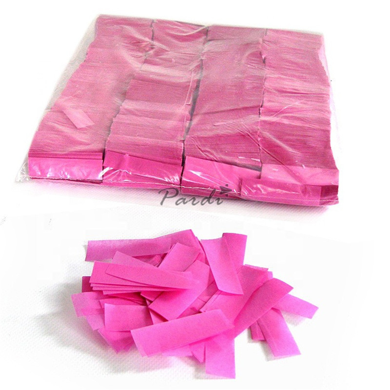 Wholesale 5*2cm tissue paper confetti metallic confetti paper PET, PVC in bulk for confetti machines