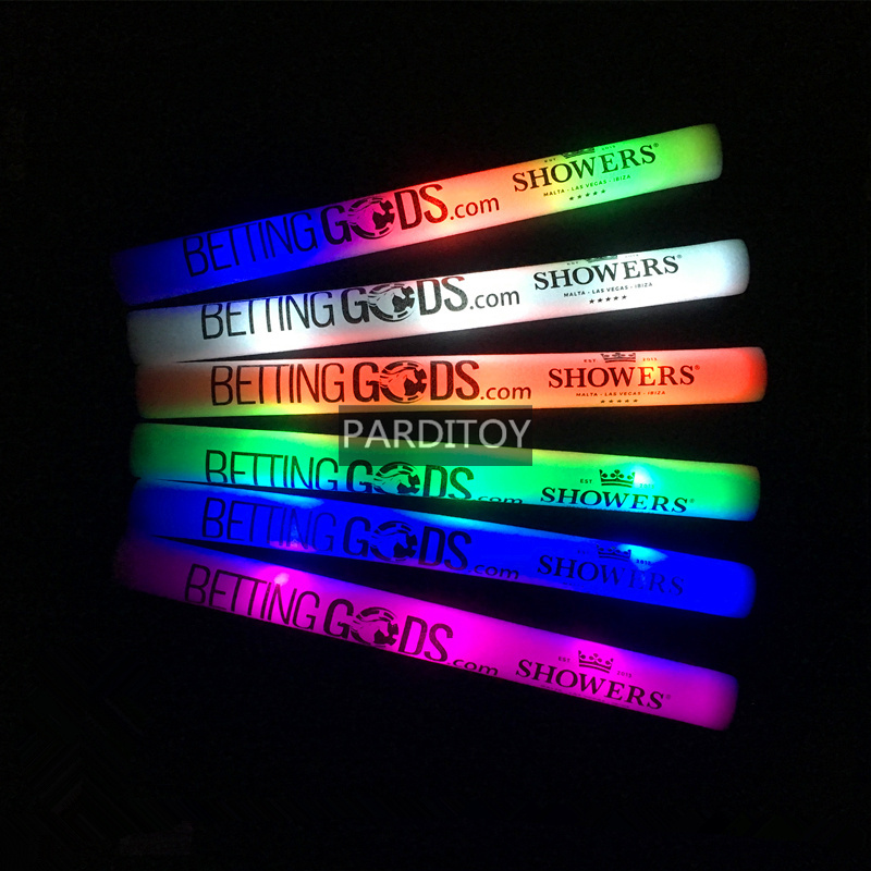 Custom printing LED light up glow foam stick for party event and promotion