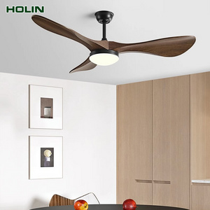 52inch modern 6 speed control frequency conversion ABS ceiling fan with led light Chandelier with remote control electric fan