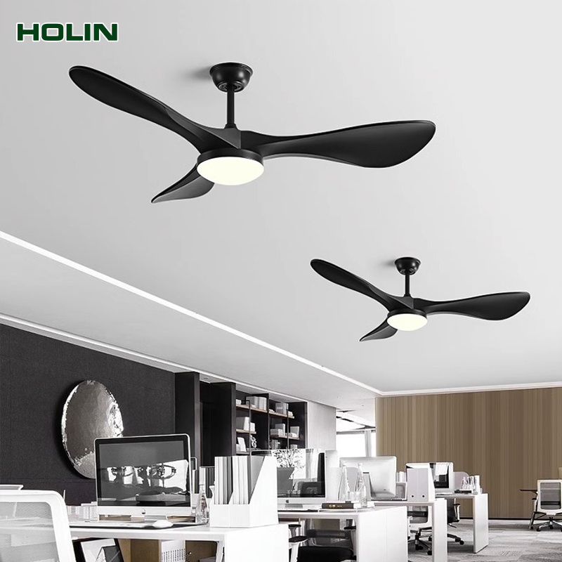 52inch modern 6 speed control frequency conversion ABS ceiling fan with led light Chandelier with remote control electric fan