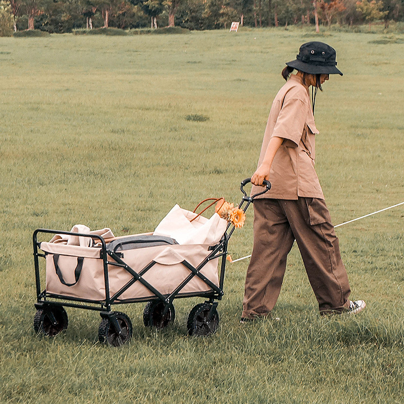 Multifunction Folding Wagon Outdoor Camping Cart Trolley Foldable