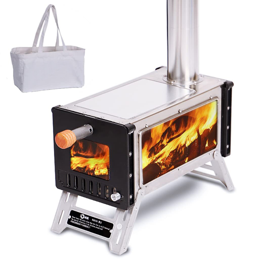 Cheap Outdoor Cubic Mini Portable Firewood Folding Burner Steel Plate Stoves Wood Pellets Burning Small Cooking Stove for Sale