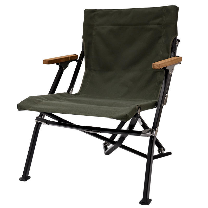 Wholesale Outdoor Small Hiking Bamboo Beach Movie Director Portable Aluminum Foldable Lightweight Low Picnic Camping Chair