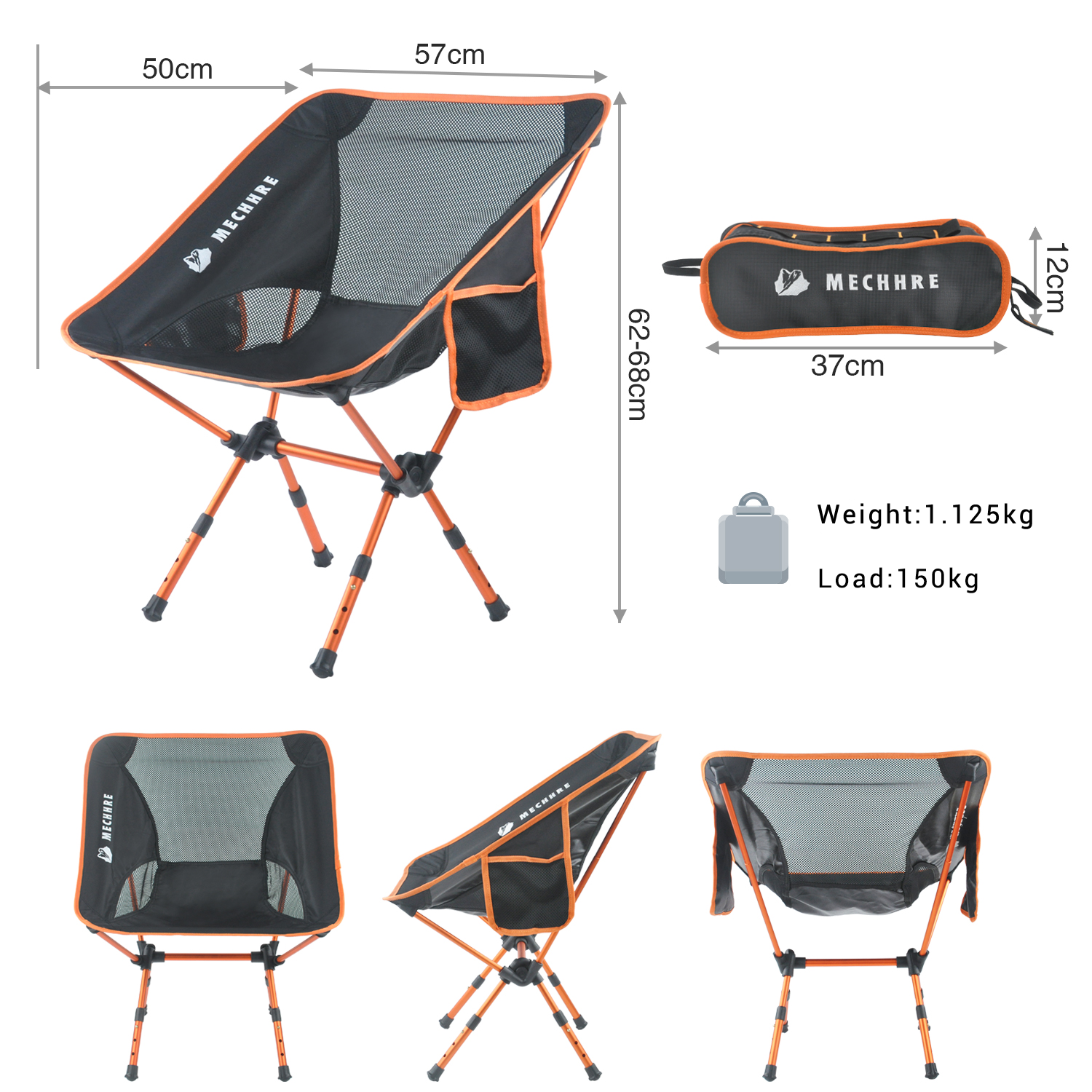 Camping Portable Fishing Foldable hiking chair Outdoor Beach Aluminum Moon ultralight collapsible beach backpack travel chairs