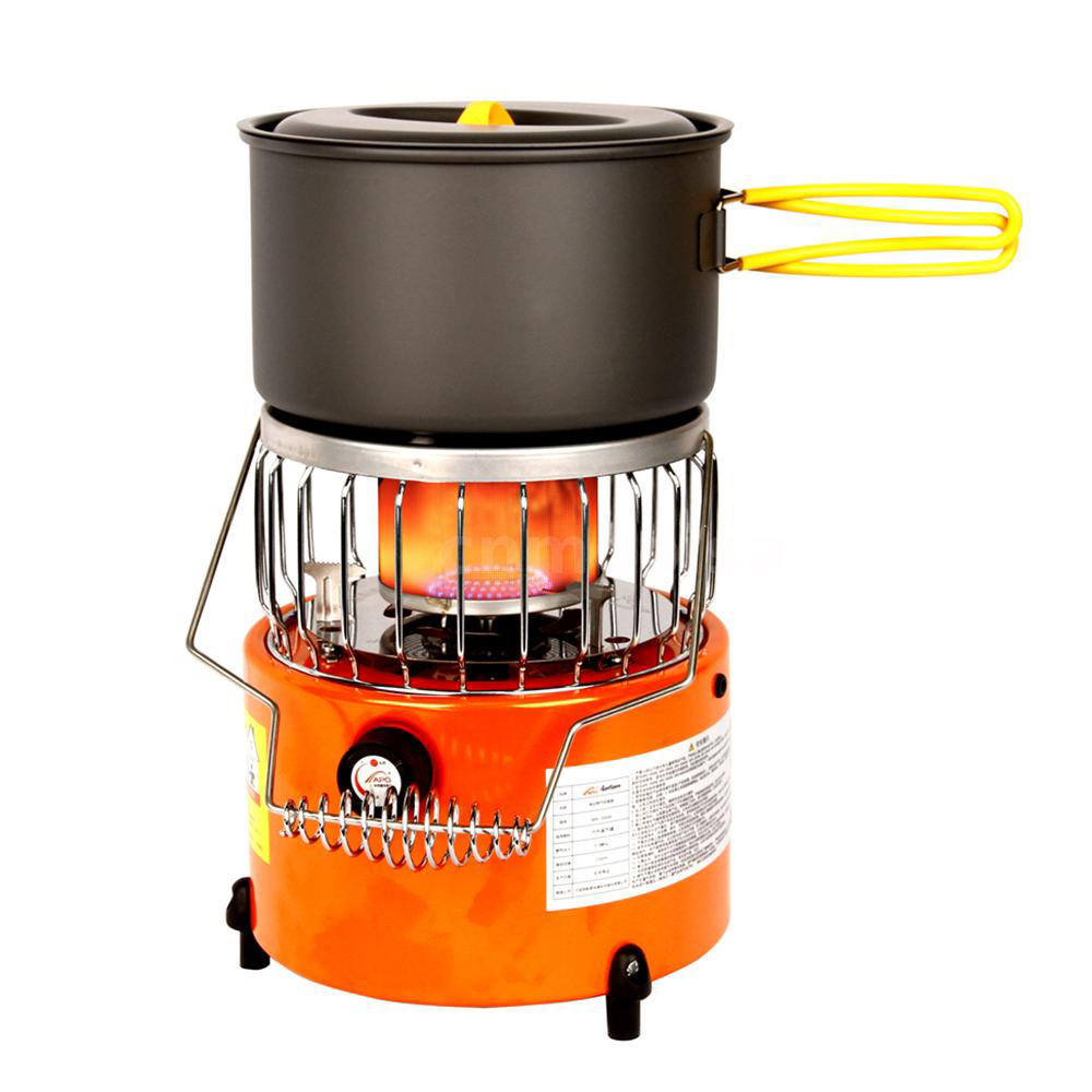 2000w Portable 2 In 1 Camping Stove Gas Heater Outdoor Warmer Propane Butane Tent Heater Mini Gas Heater For Camping