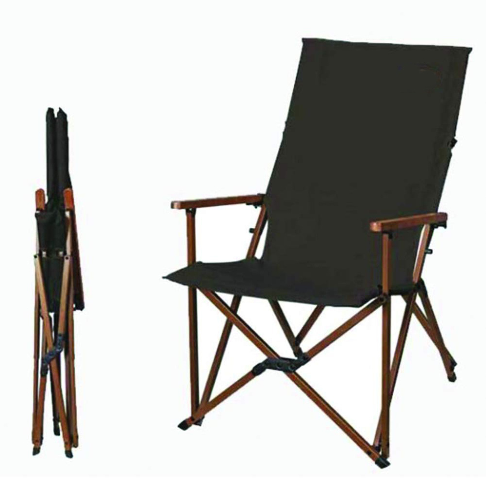 Folding Deck Chair Outdoor Camping Wood Grain Aluminum Metal  Portable Armrest Back Beach Folding Chair Sketch Leisure Chair