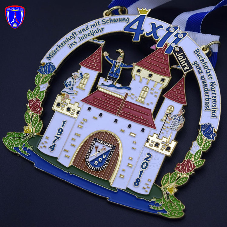 wholesale custom Zinc Alloy champions medals cheap gold anniversary  award medal 2d cheap metal custom sport  rhinestone medal f