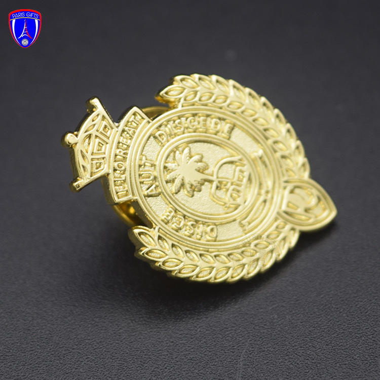 factory wholesale Pakistan antique gold lapel pin custom mini logo enamel pin badges