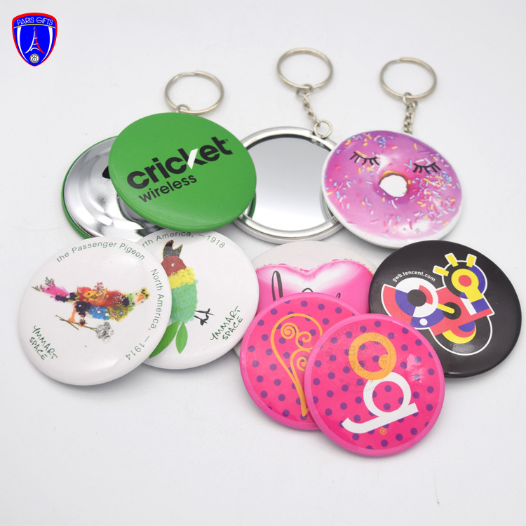 China manufacturer cheap button badge key chain button tin badge opener maker