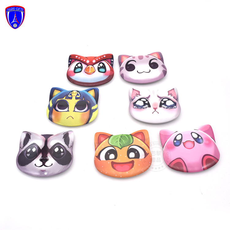 Wholesale High Quality DIY cat head Pin Button Badge Component