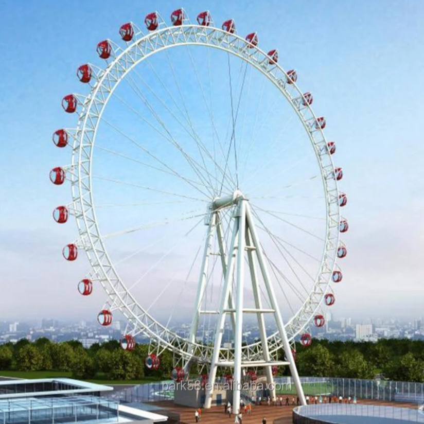 big size 20-180m ferris wheel of amusement rides for sale manufacturers