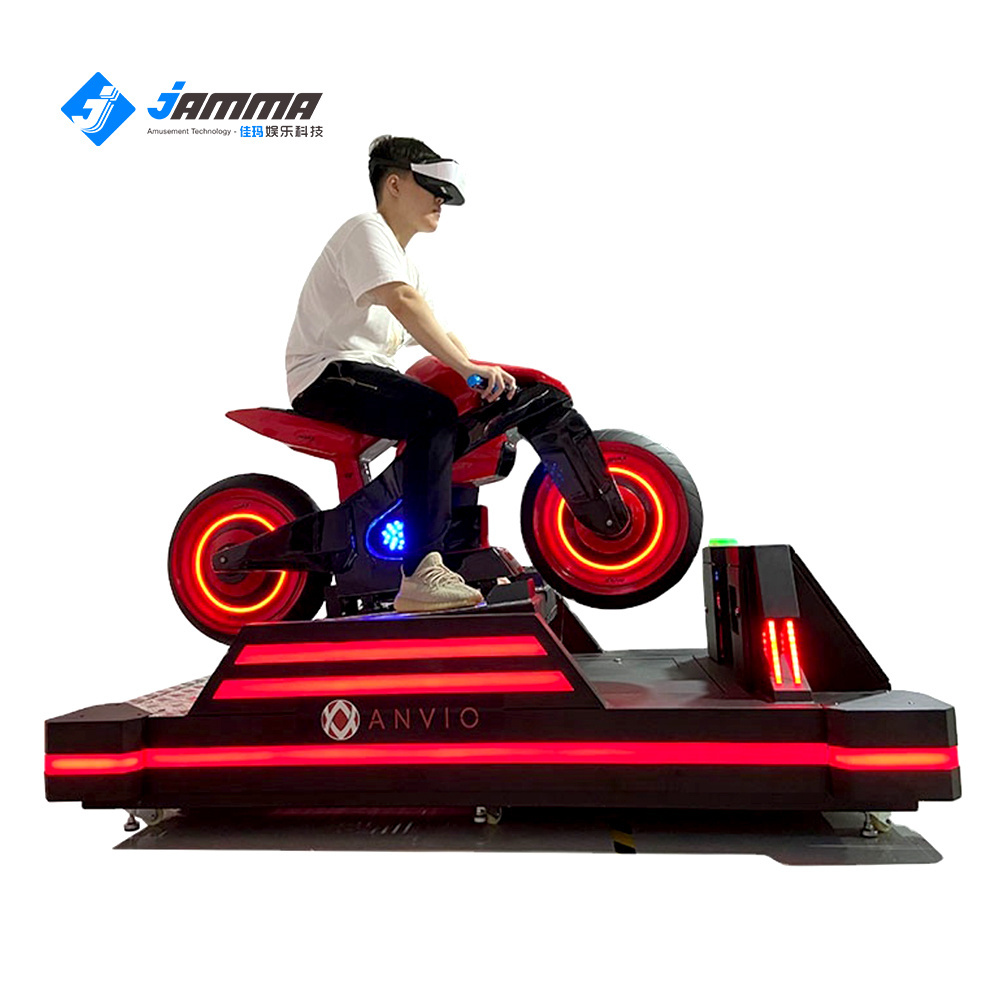 VR motor bike racing simulation 360 VR 9d cinema and ride equipment games play station with more than 100 location map