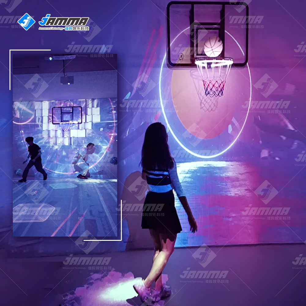 Indoor Interactive Projection Basketball Game Indoor Arcade Basketball Game