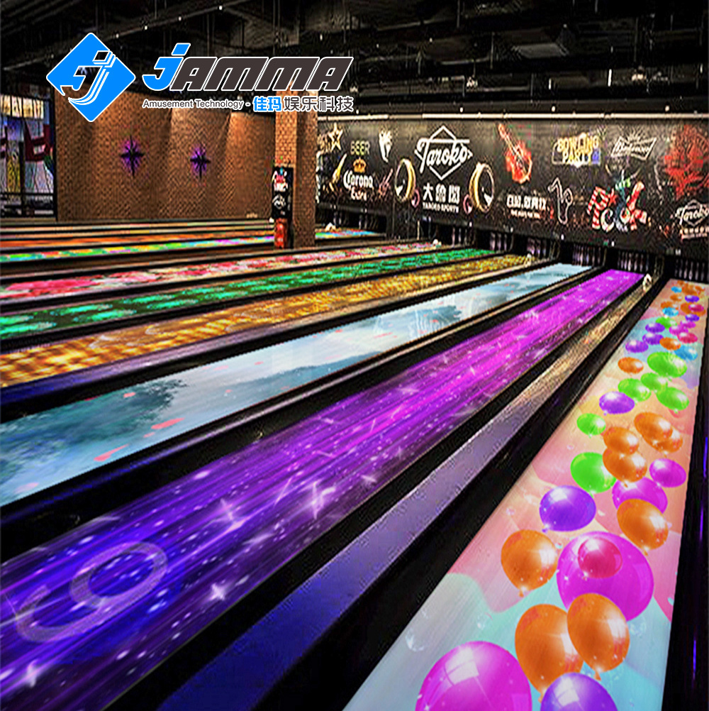 indoor smart sports Bowling alley AR Bowling Lanes Equipment Tenpin Augment reality simulator bowling alley