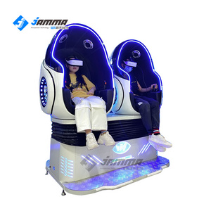 2 seat multiplayer VR egg chair 9d cinema for experience of 360 virtual reality simulation cinema games and rides