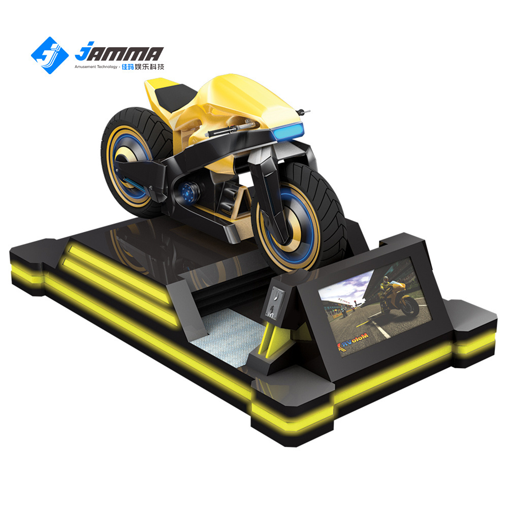 VR motor bike racing simulation 360 VR 9d cinema and ride equipment games play station with more than 100 location map