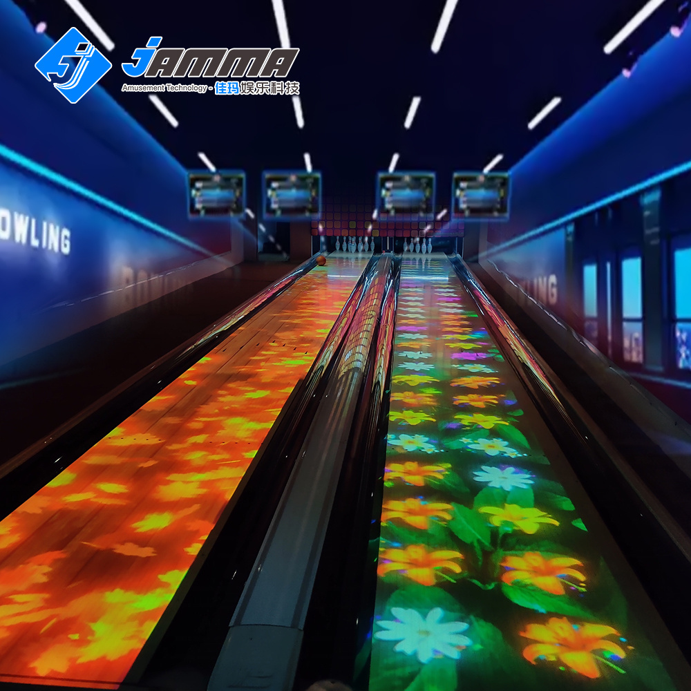 indoor smart sports Bowling alley AR Bowling Lanes Equipment Tenpin Augment reality simulator bowling alley