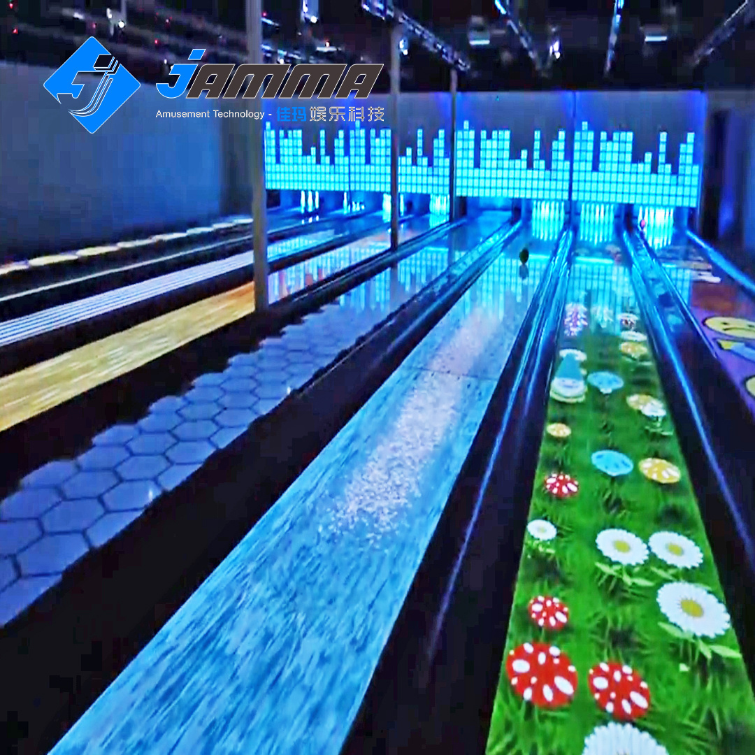 indoor smart sports Bowling alley AR Bowling Lanes Equipment Tenpin Augment reality simulator bowling alley