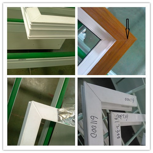 pvc window door profiles CNC 4 heads welding machine/pvc window door corner cleaning machine