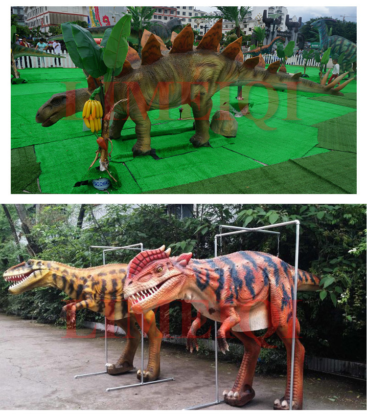 Customizable Real Lifelike Realistic Adult Hidden Leg Animatronic Velociraptor Dinosaur Costume for Amusement Park Sale