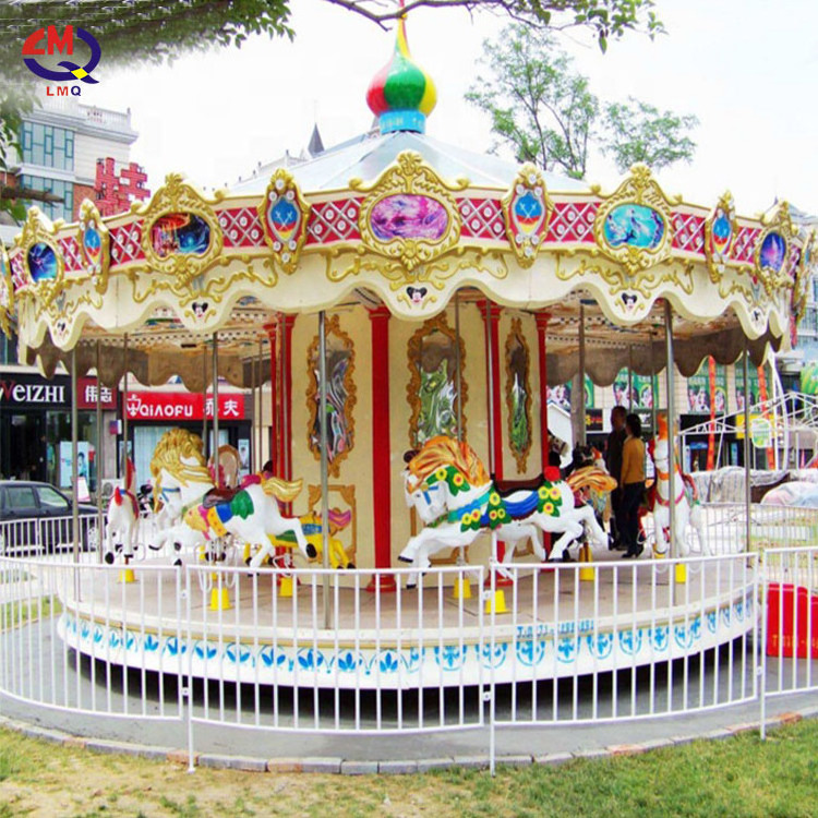 Cheap Manufacturing Merry Go Round Amusement Park Swing Ride Kids Carousel for sale