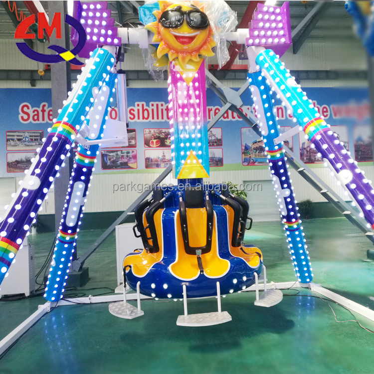 Kids games mini hammer rides China cheap manufacture amusement park ride frisbee mini swing pendulum