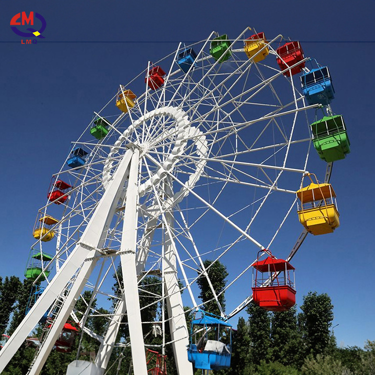 Fun Park Rides 65 M Customized Lighting Air Conditioner Huge Antique Giant Ferris Wheel