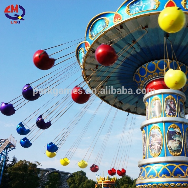 Outdoor Fairground Games Theme Park Rides Swing Flying Chairs for Sale