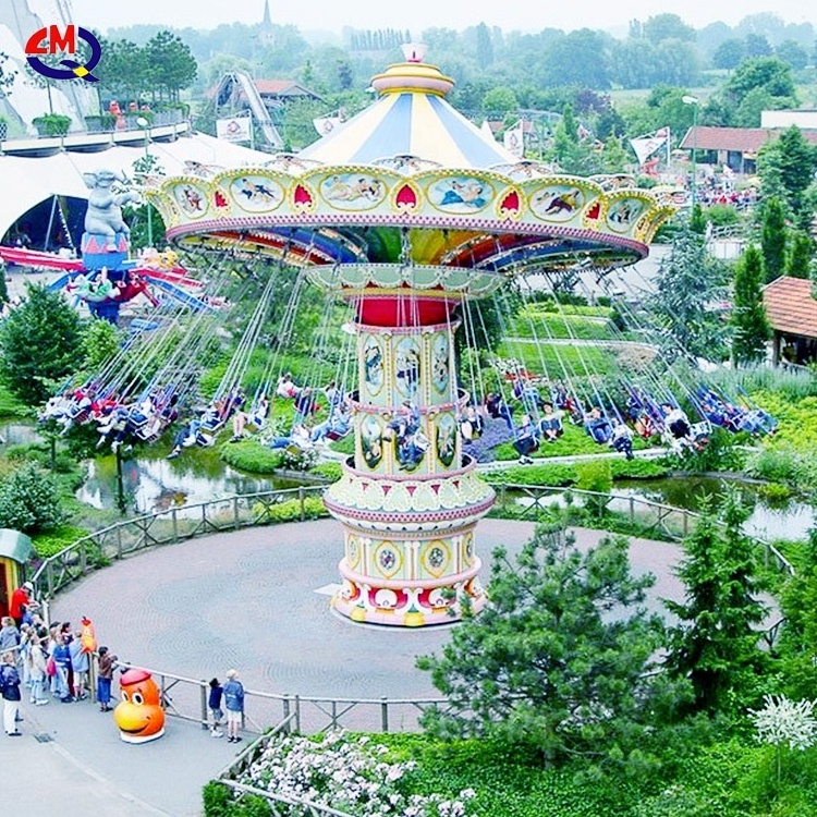 Outdoor Fairground Games Theme Park Rides Swing Flying Chairs for Sale