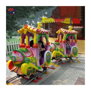 Amusement Adults and Kids Rides Train Electric Garden Track Train Train with Track to Ride for Sale