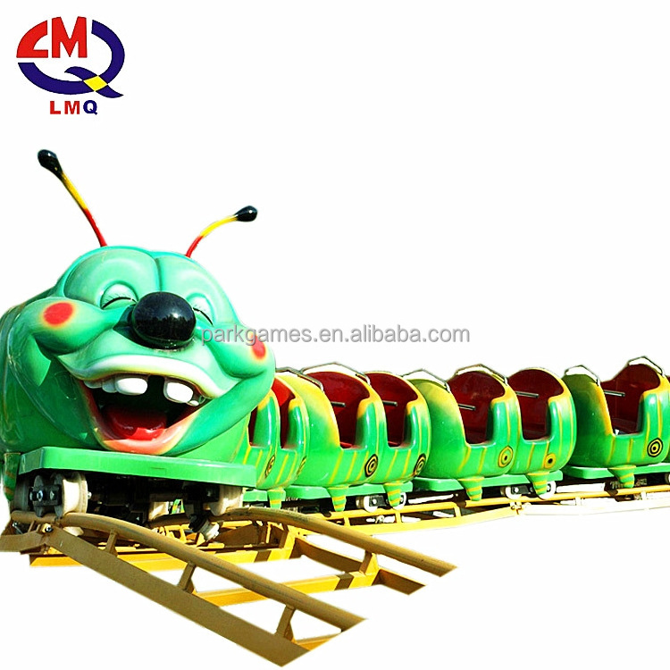 Modern Park Caterpillar Train Ride Amusement Mini Backyard Roller Coaster for Sale